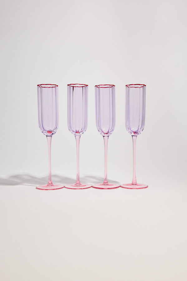 Homelab Petal Champagne Flute Set