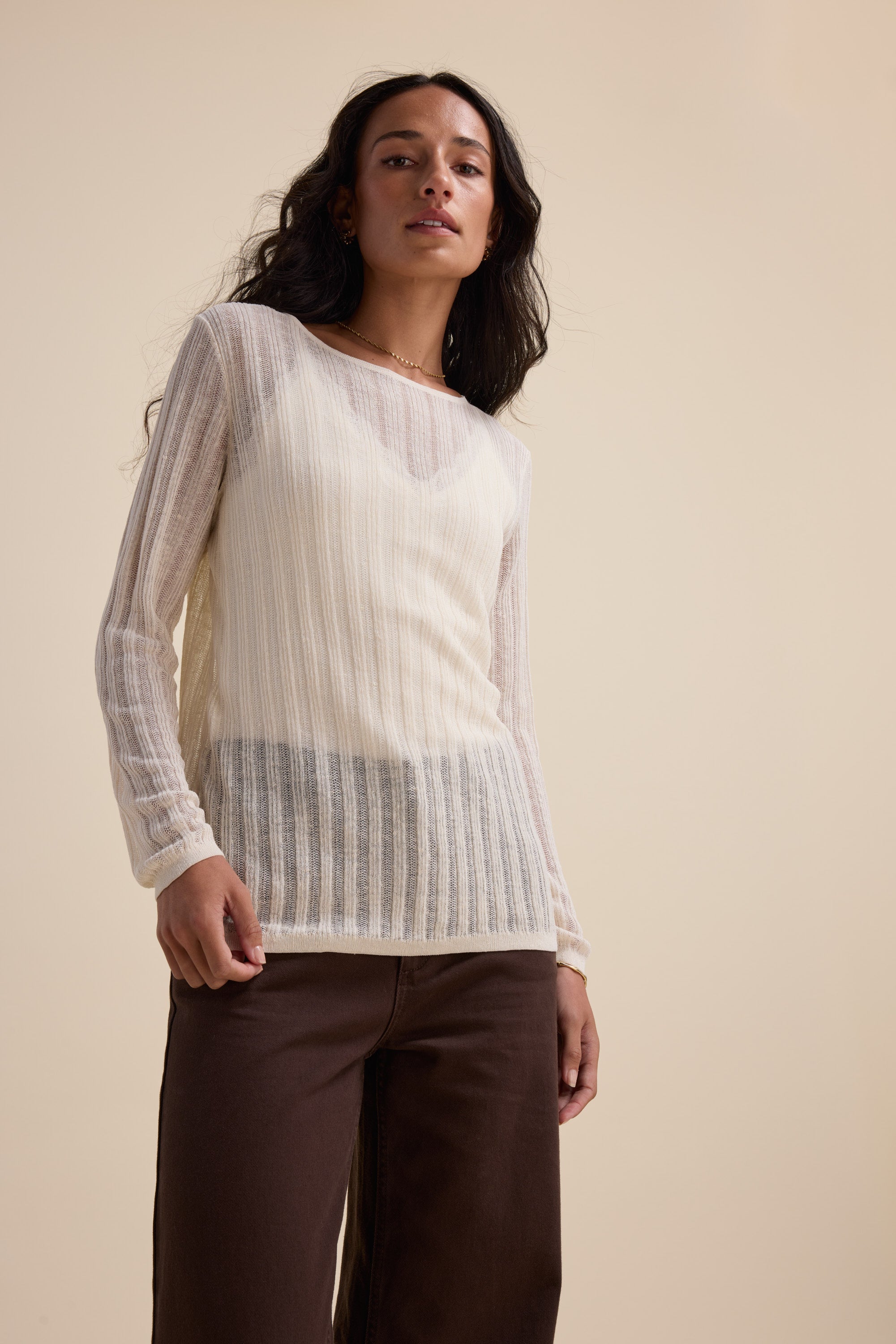 Shop Elementary Knitted Layering Top (Alabaster) | Elementary – Max