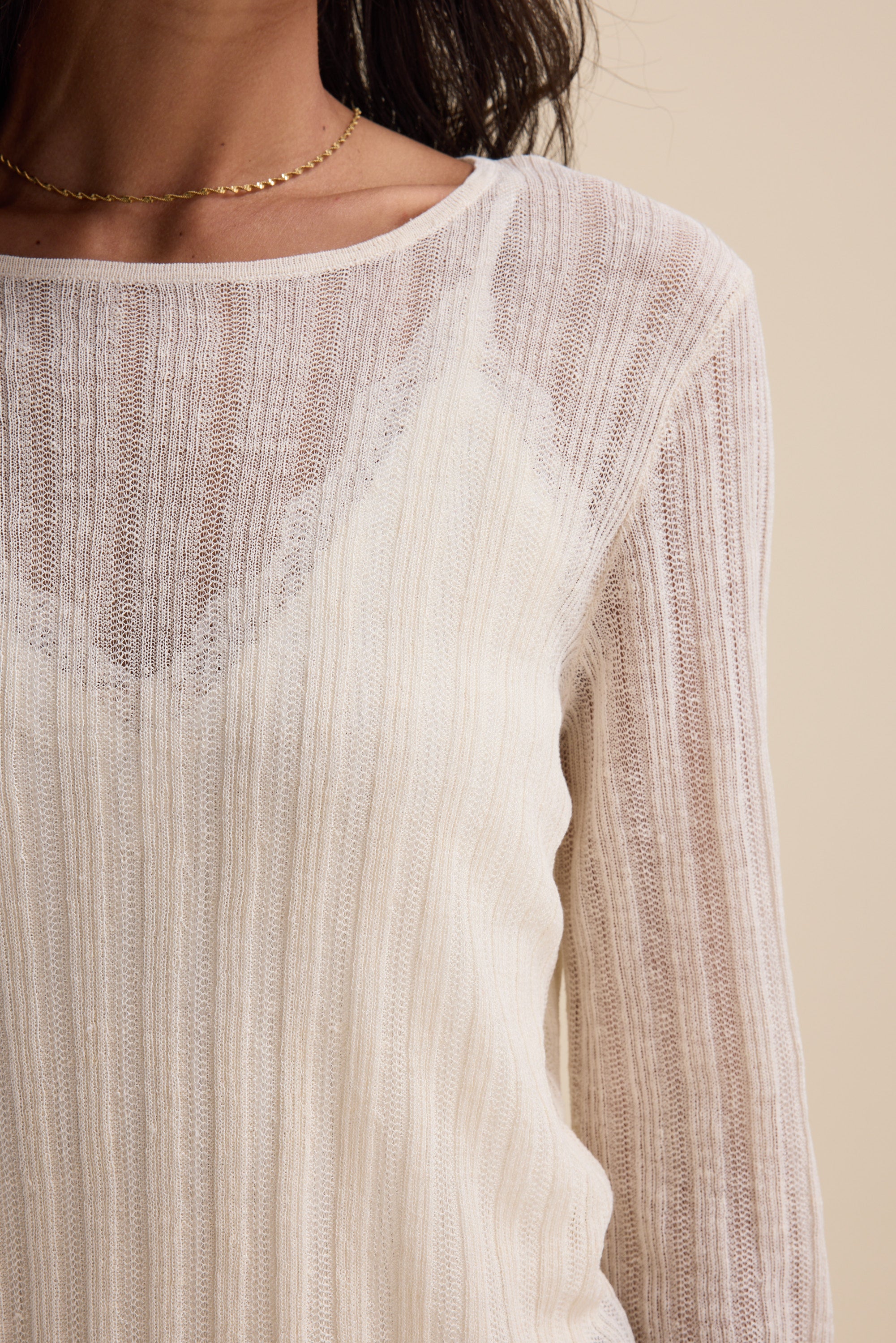 Shop Elementary Knitted Layering Top (Alabaster) | Elementary – Max