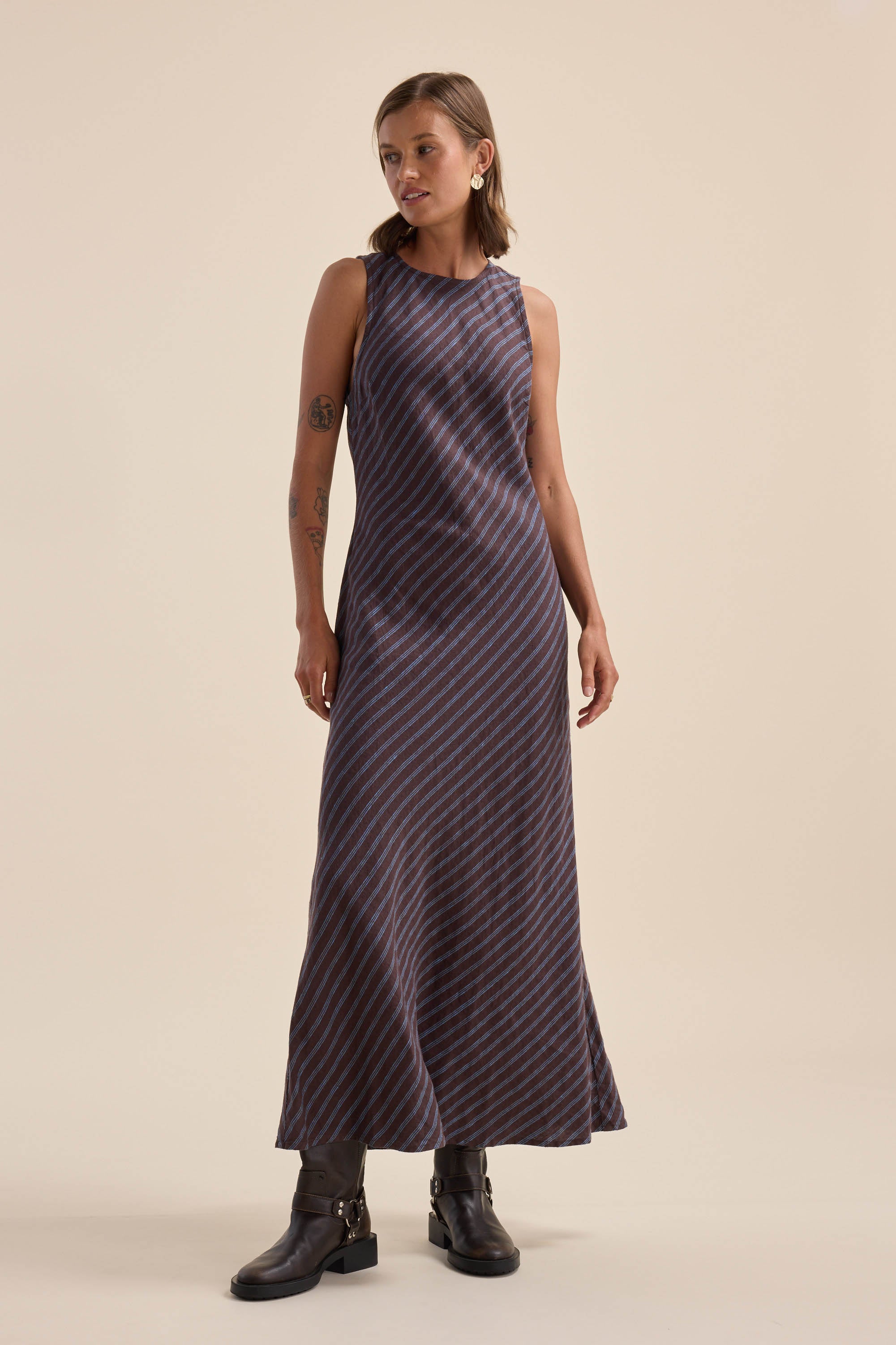 blue bias cut dress Women's Blue Sofia Dress in - Size 8