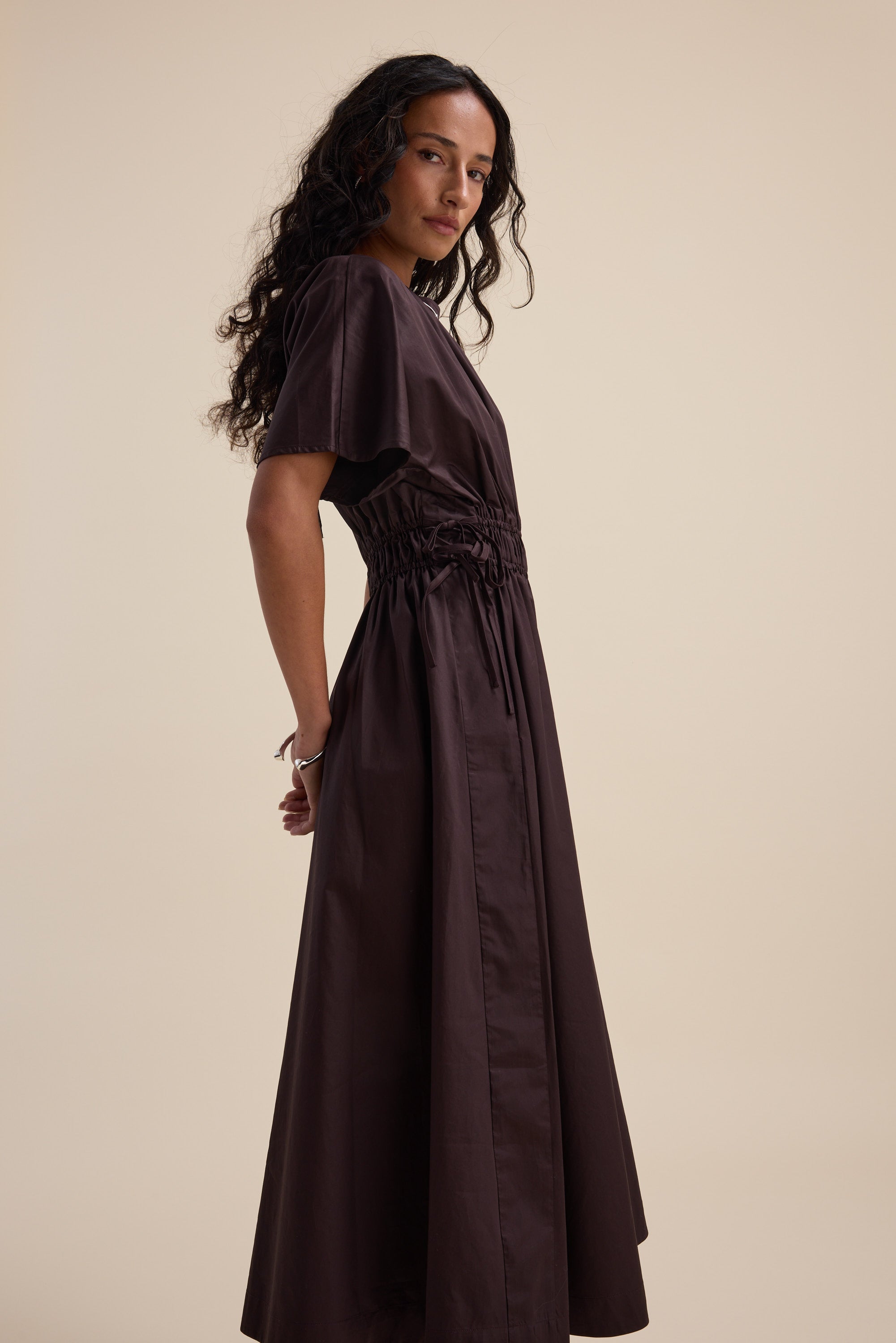 organic cotton black dress Marina Rinaldi | Woman - Organic cotton poplin dress - Black