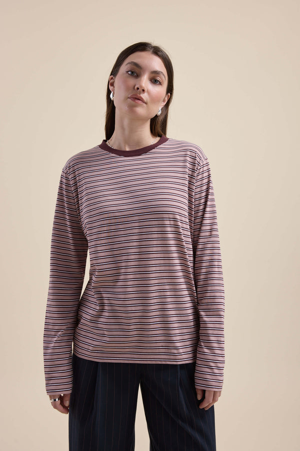 Carmen Long Sleeve Stripe Tee