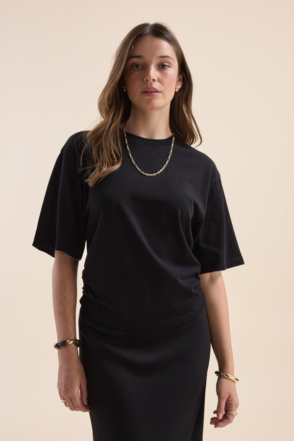Genevie Gather Detail Tee