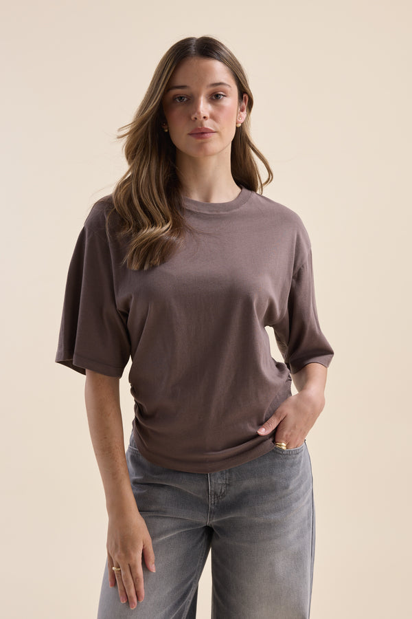 Genevie Gather Detail Tee