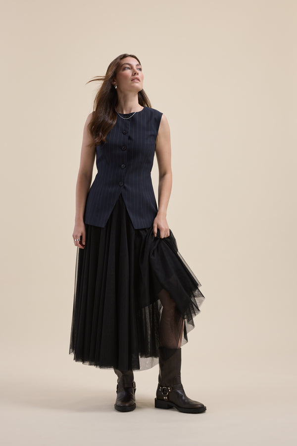 The Button Front Vest