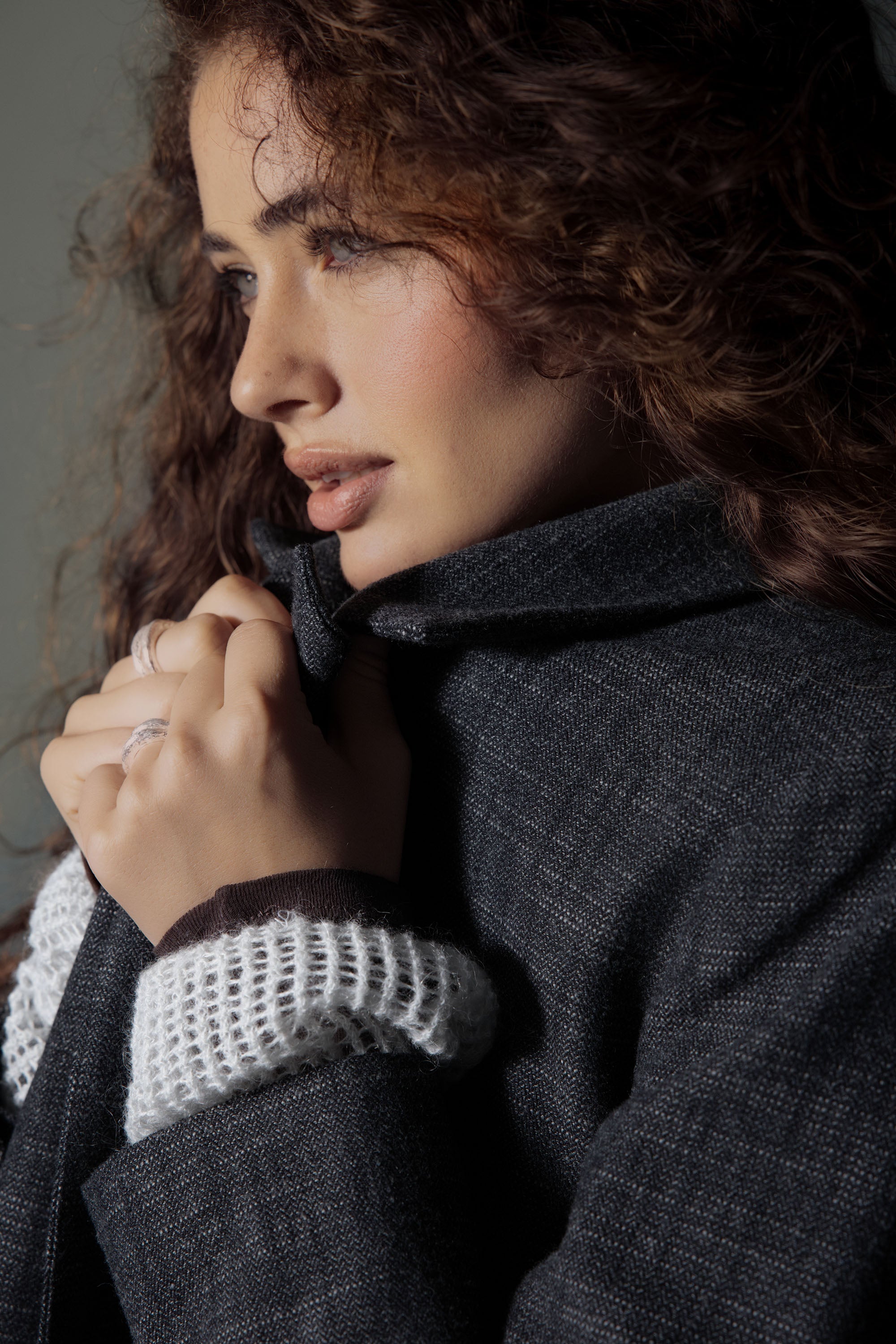 Shop The Wool Blend Blazer Coat (Charcoal Marle) | Max