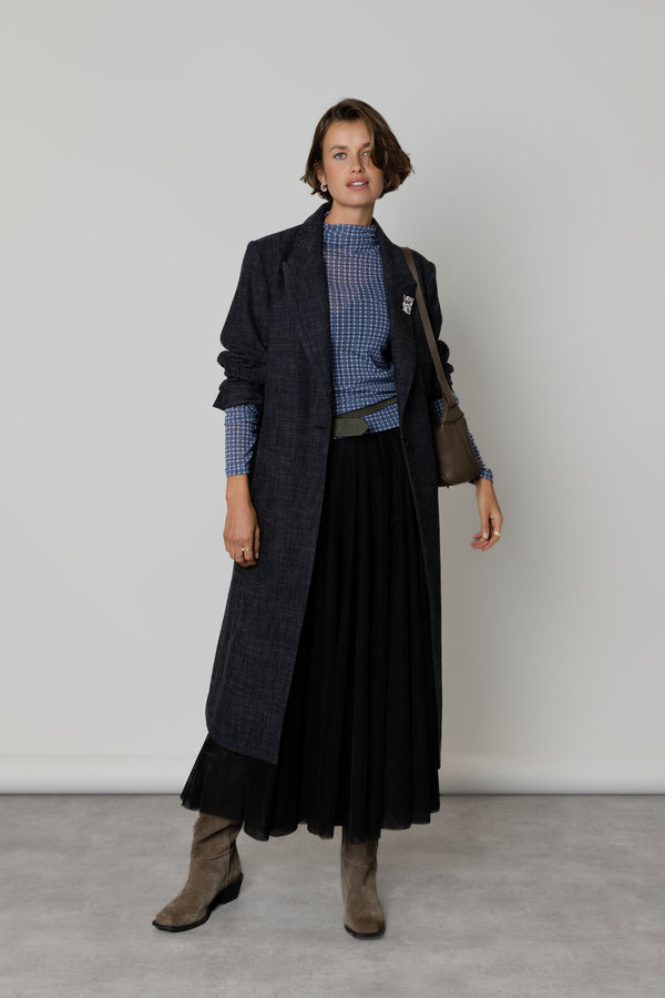 The Wool Blend Blazer Coat