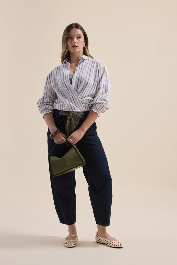Elementary Button Front Blouse