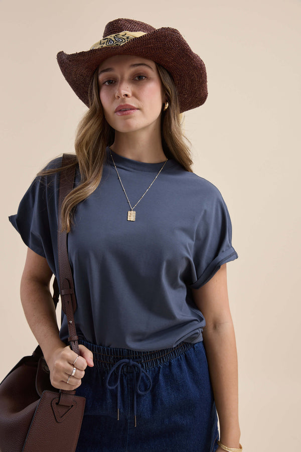 Elementary Slouchy Short Sleeve Tee