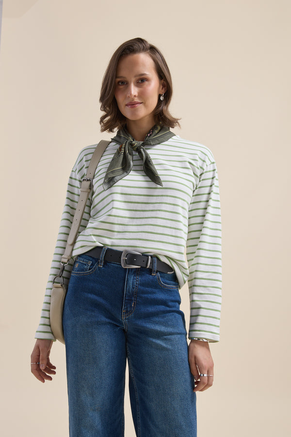 Elementary Boatneck Long Sleeve Tee