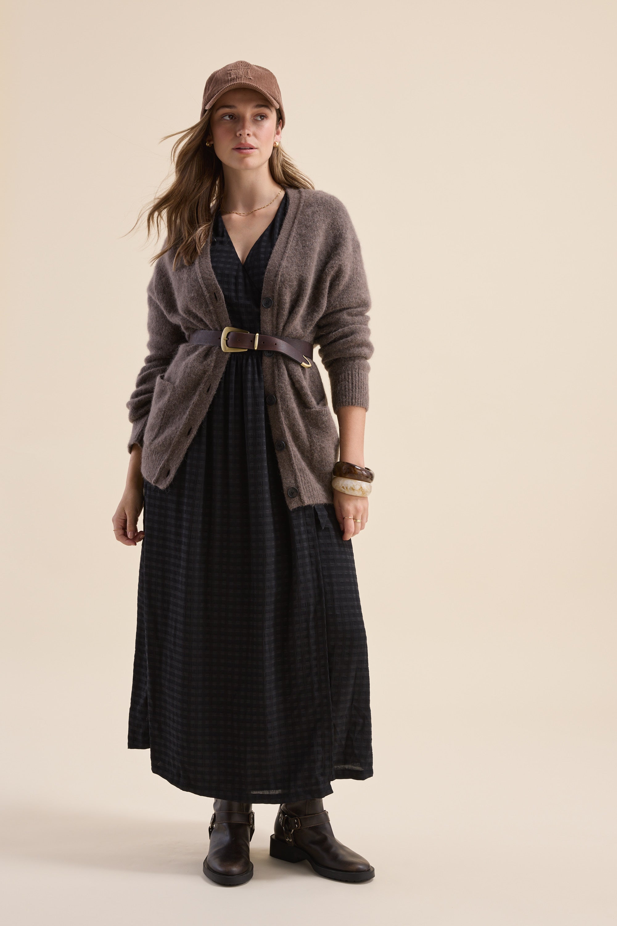 Shop The Wrap Dress (Black Check)