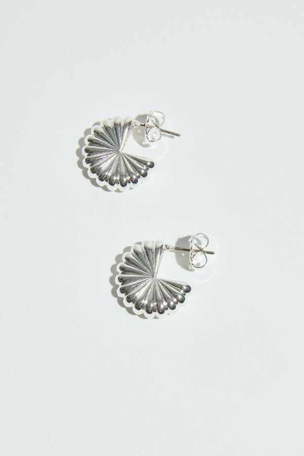 Atelier 19 Fluted Hoop Earrings