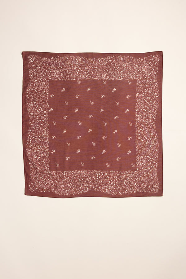 Georgie Floral Border Scarf