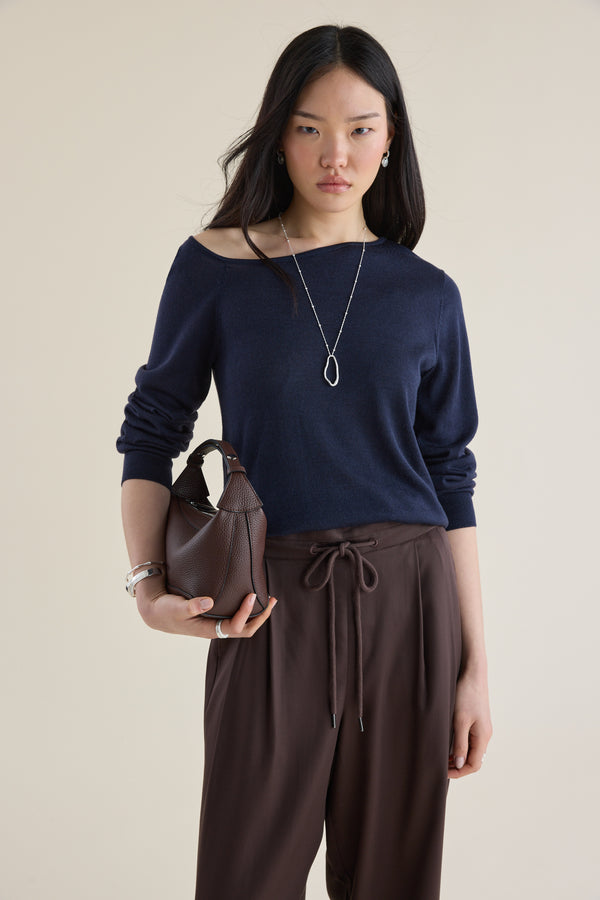 The Off the Shoulder Long Sleeve Top