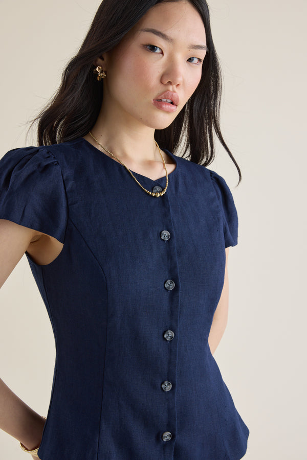 The Button Front Blouse