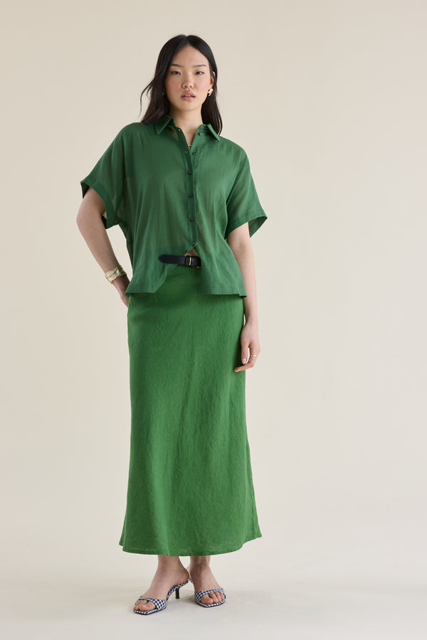 The Perfect Linen Slip Skirt