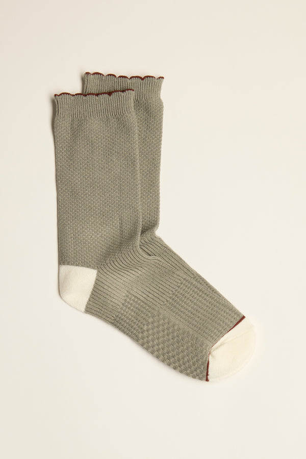 Juliet Textured Crew Socks