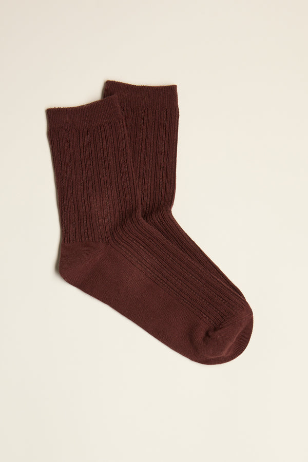 Erina Textured Rib Socks