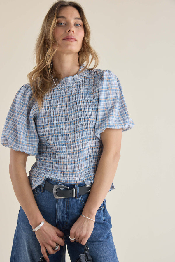 Elementary Shirred Bodice Top
