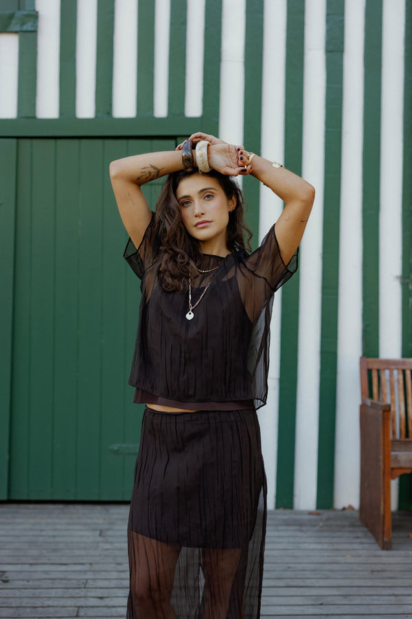 Cass Sheer Top