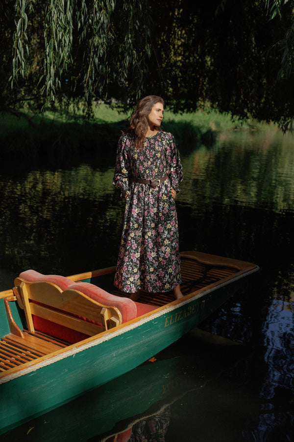 Brooke Shirred Long Sleeve Dress