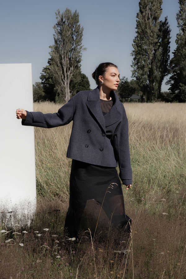 The Double Breasted Wool Blend Coat