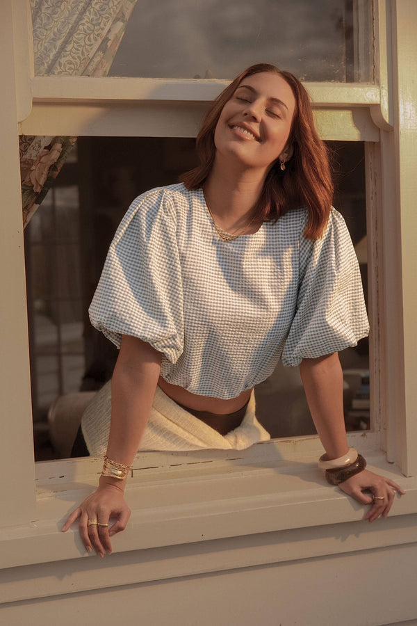 Coco Bubble Sleeve Top