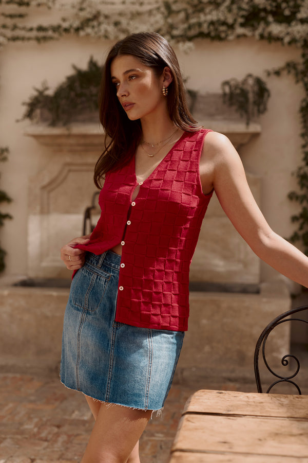 Killarney Denim Mini Skirt