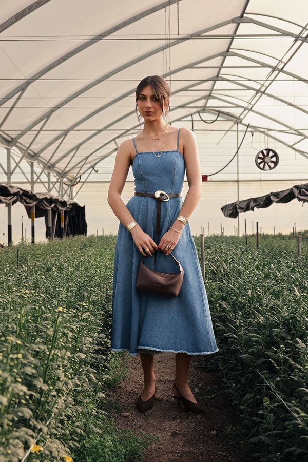 Daphne Denim Midi Dress