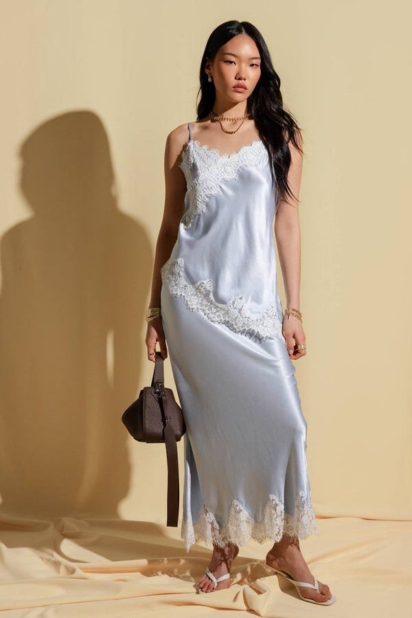 The Lace Trim Slip Skirt