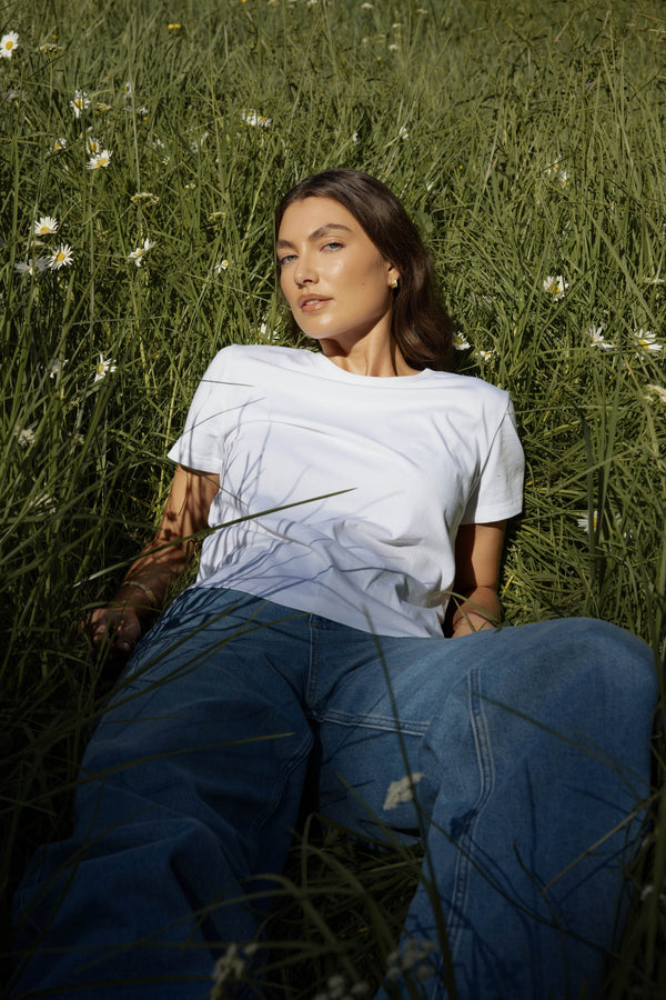 The Good Earth Cotton Crew Tee