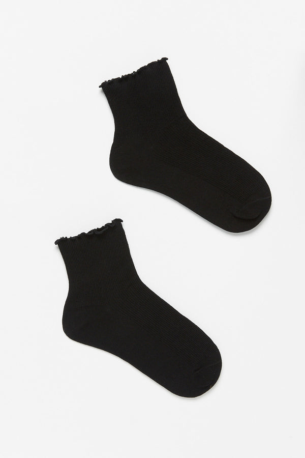 Sophia Ruffle Top Crew Socks