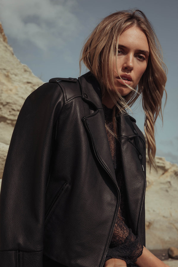 The Perfect Leather Biker Jacket