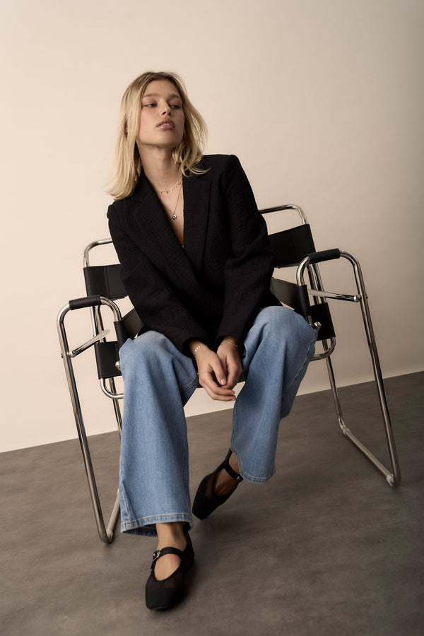 The Textured Boyfriend Blazer